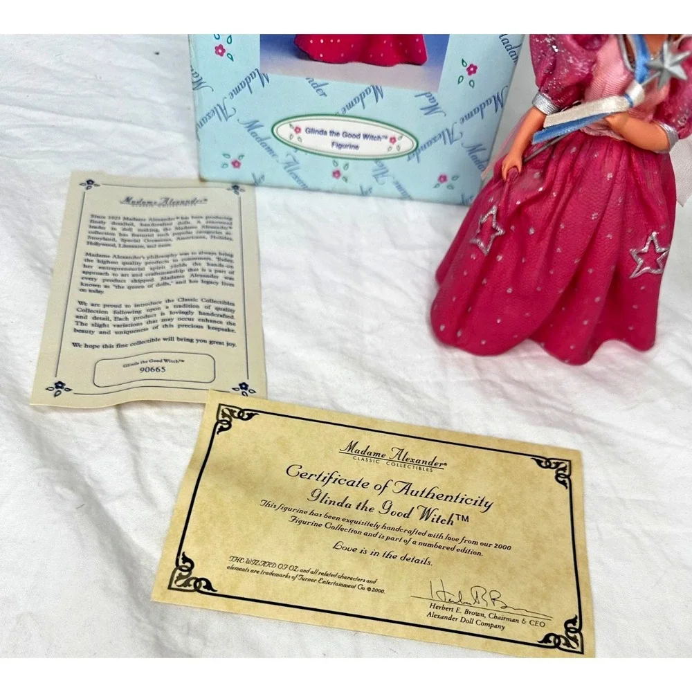 Madame Alexander Glinda The Good Witch Resin Numbered COA Paperwork 2000